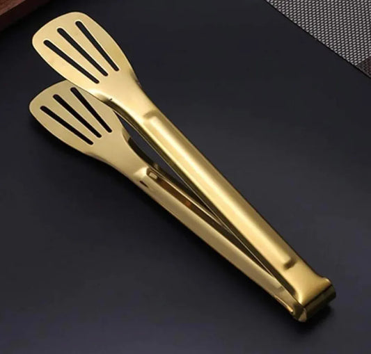 Stainless Steel Golden Food Tong