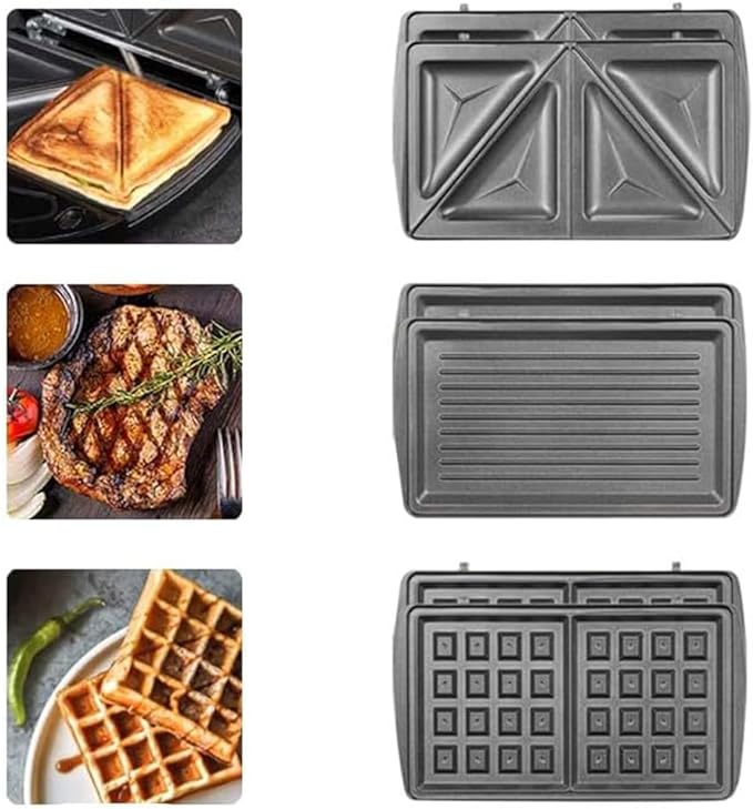 Sokany KJ-303 3 in 1 Sandwich Maker 4 Slices 750 W