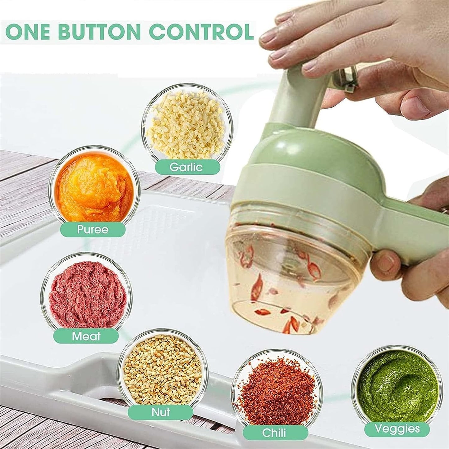 Portable Electric Vegetable Cutter Set