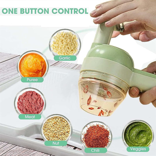 Portable Electric Vegetable Cutter Set