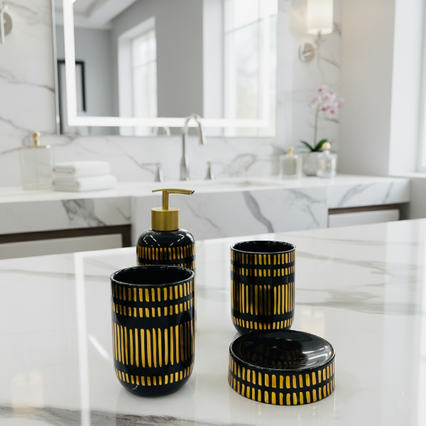 4pcs Ceramic Bath Set