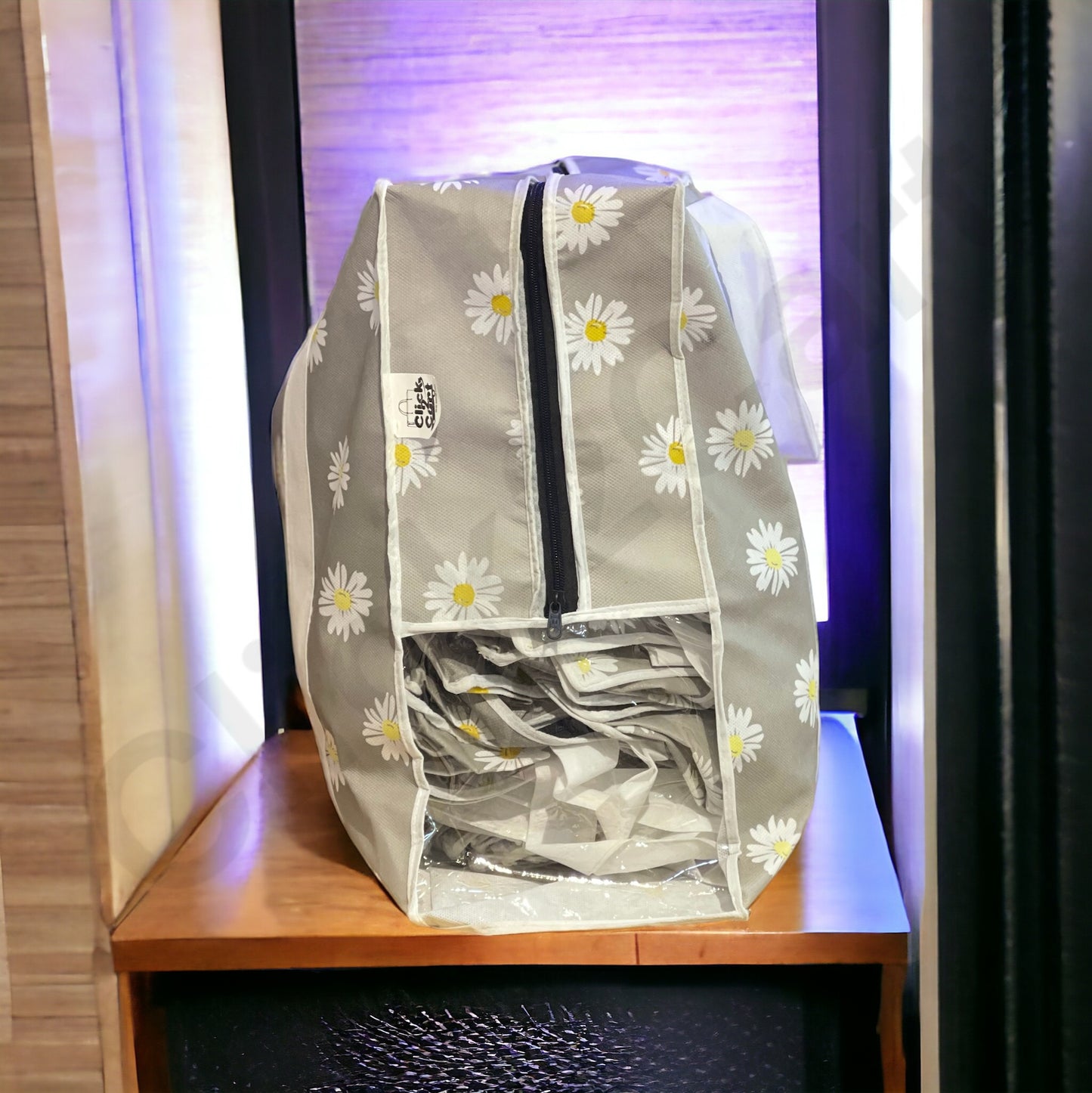 110GSM Cloths Storage Bag Gray (3pcs)