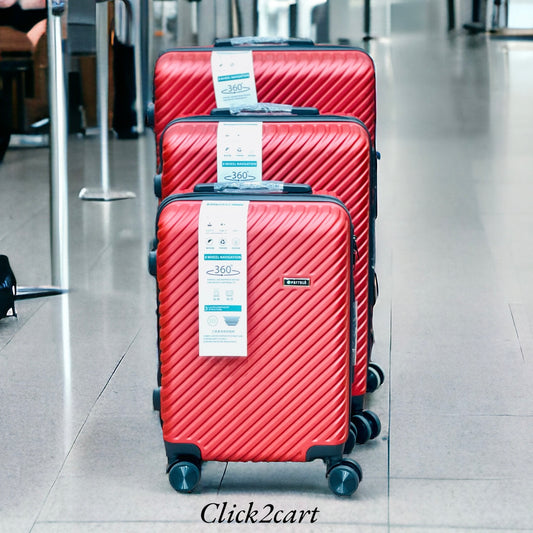 Luggage With 4 Spinner Wheels (Red)
