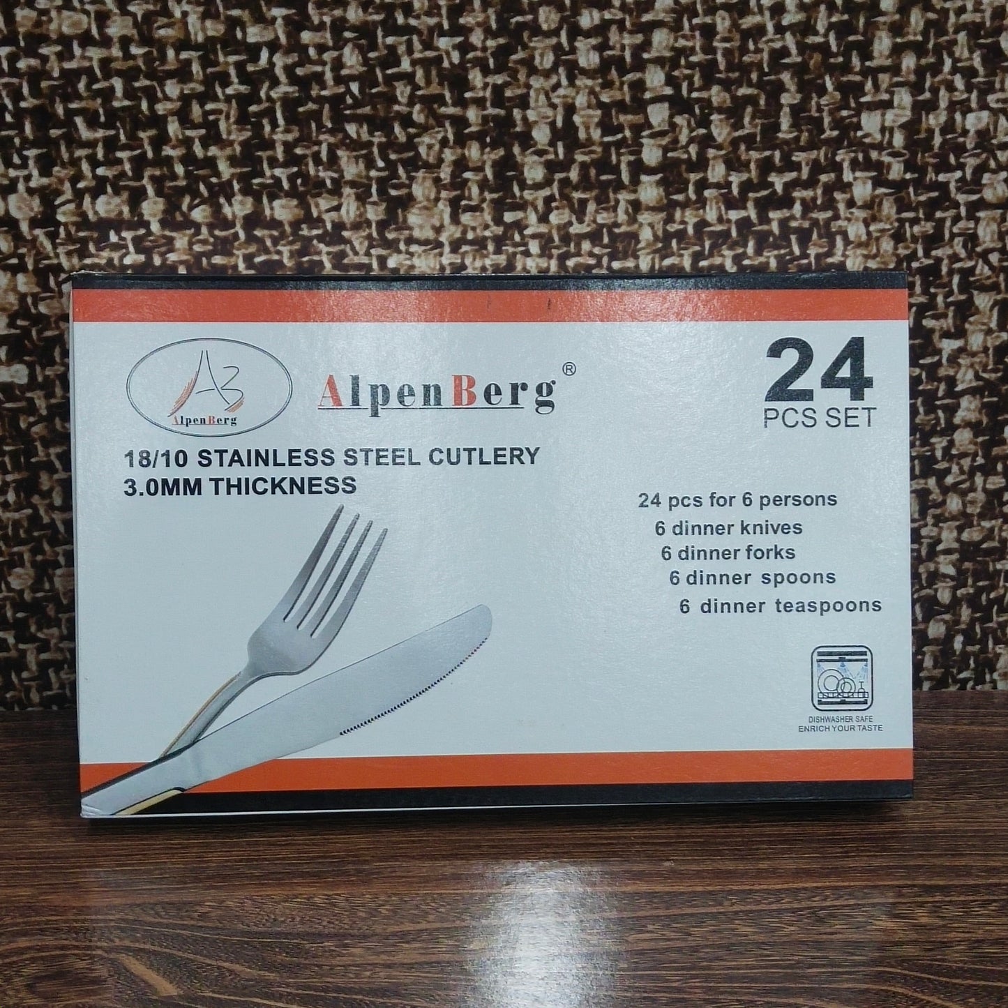 AlpenBerg 24 Pcs Cutlery Set