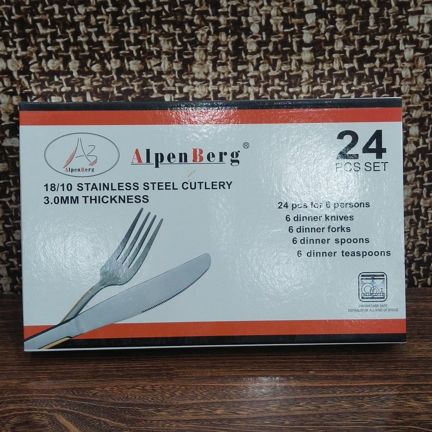 AlpenBerg 24 Pcs Cutlery Set