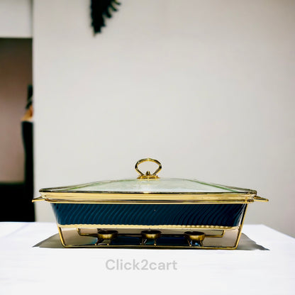 Rectangle Buffet With Gold Stand