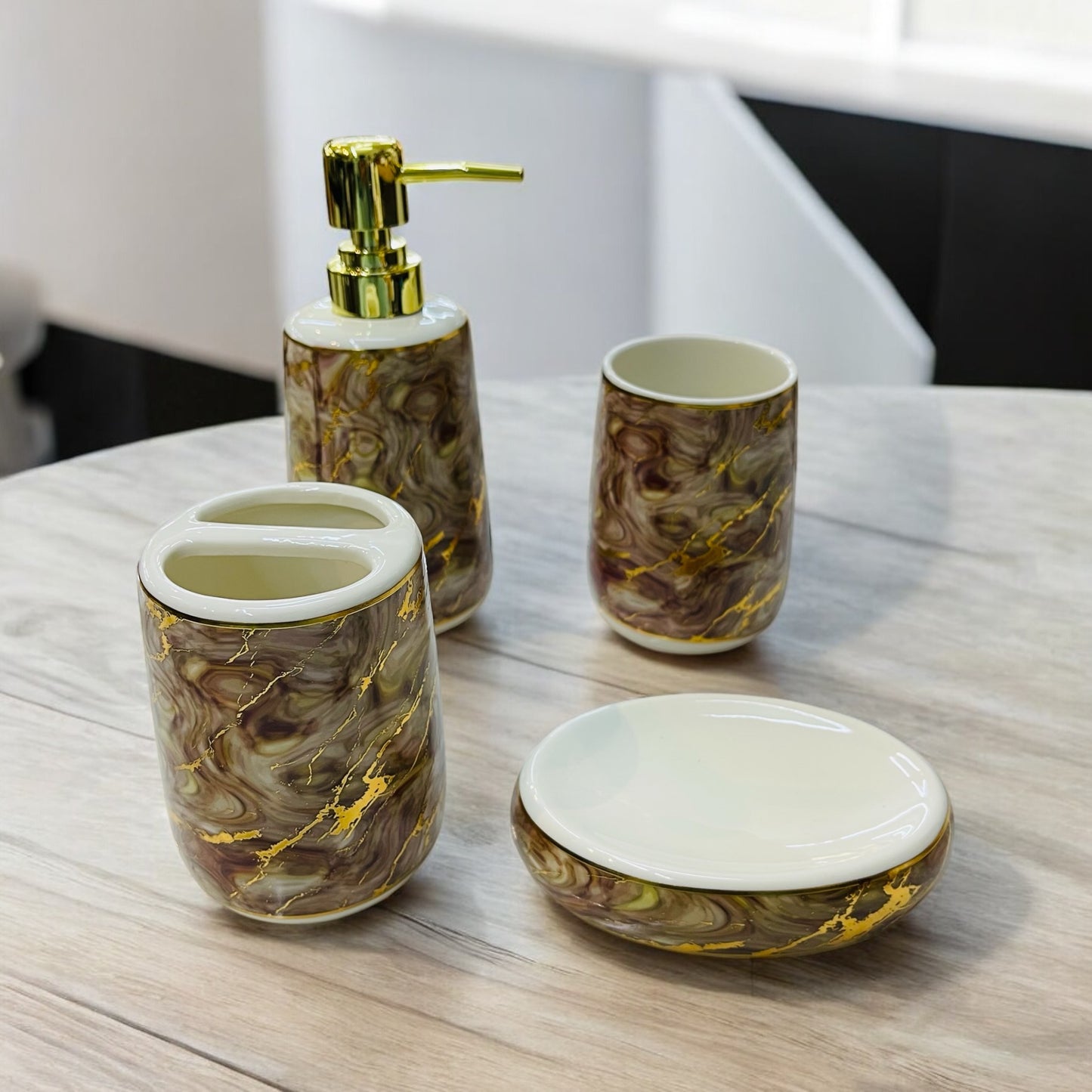 4pcs Ceramic Bath Set