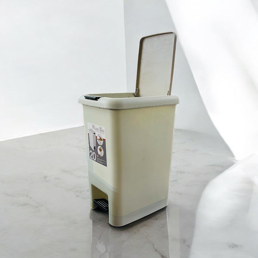 20 Litre Double Lid Push or Pedal Bin