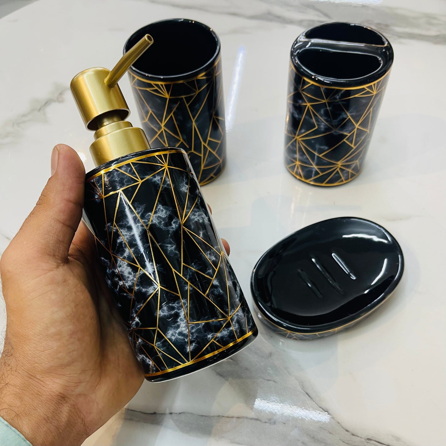 4pcs Ceramic Bath Set