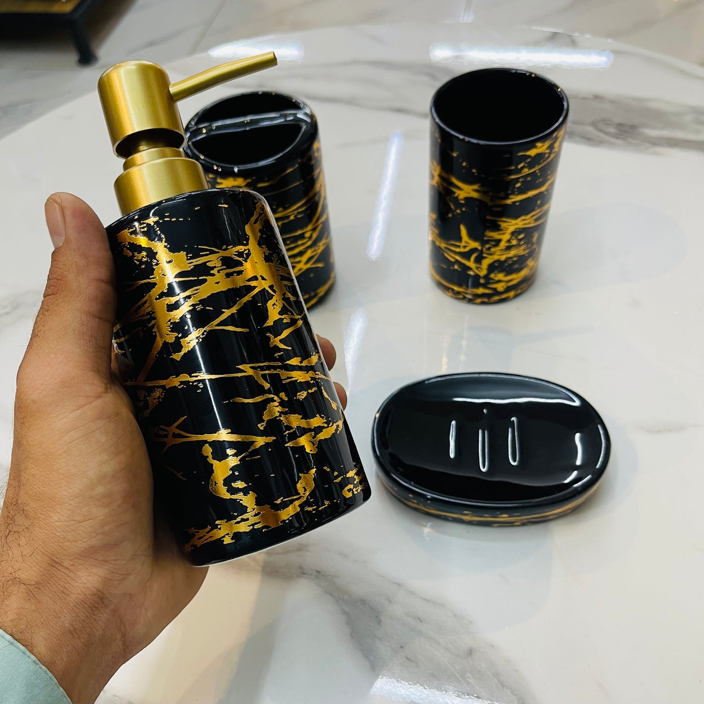 4pcs Ceramic Bath Set