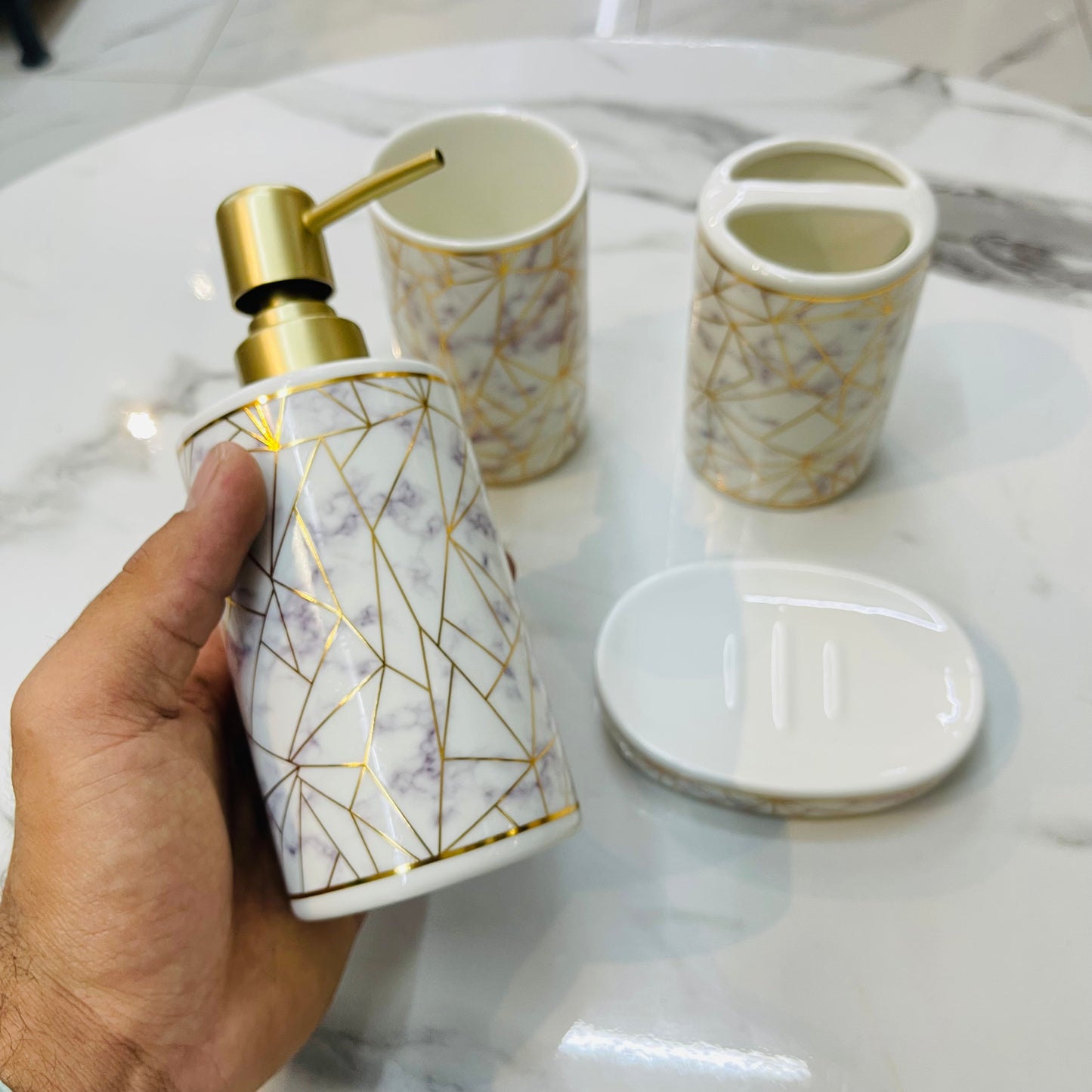 4pcs Ceramic Bath Set