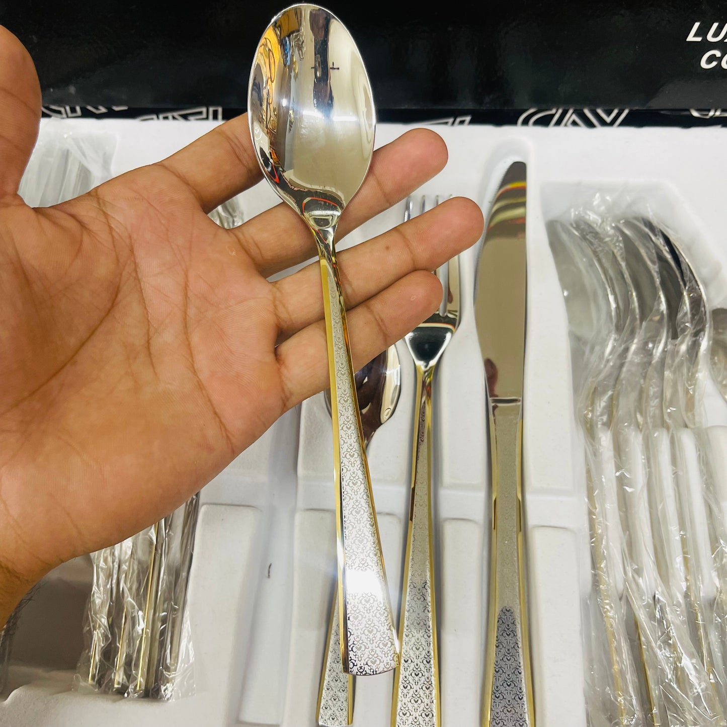 Ayd 24 Pcs Cutlery Set (Silver)