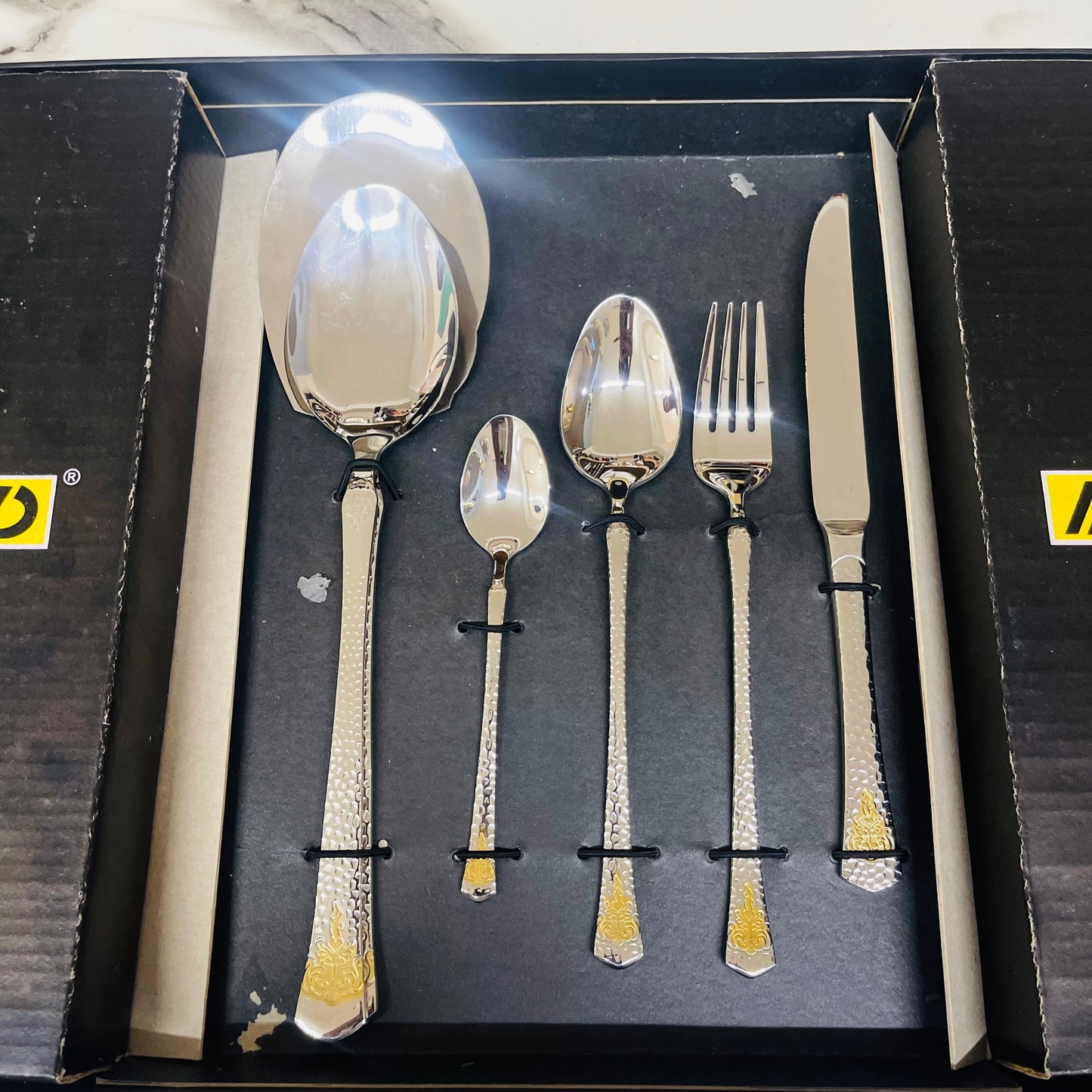 Ayd 36 Pcs Cutlery Set (silver&Golden)