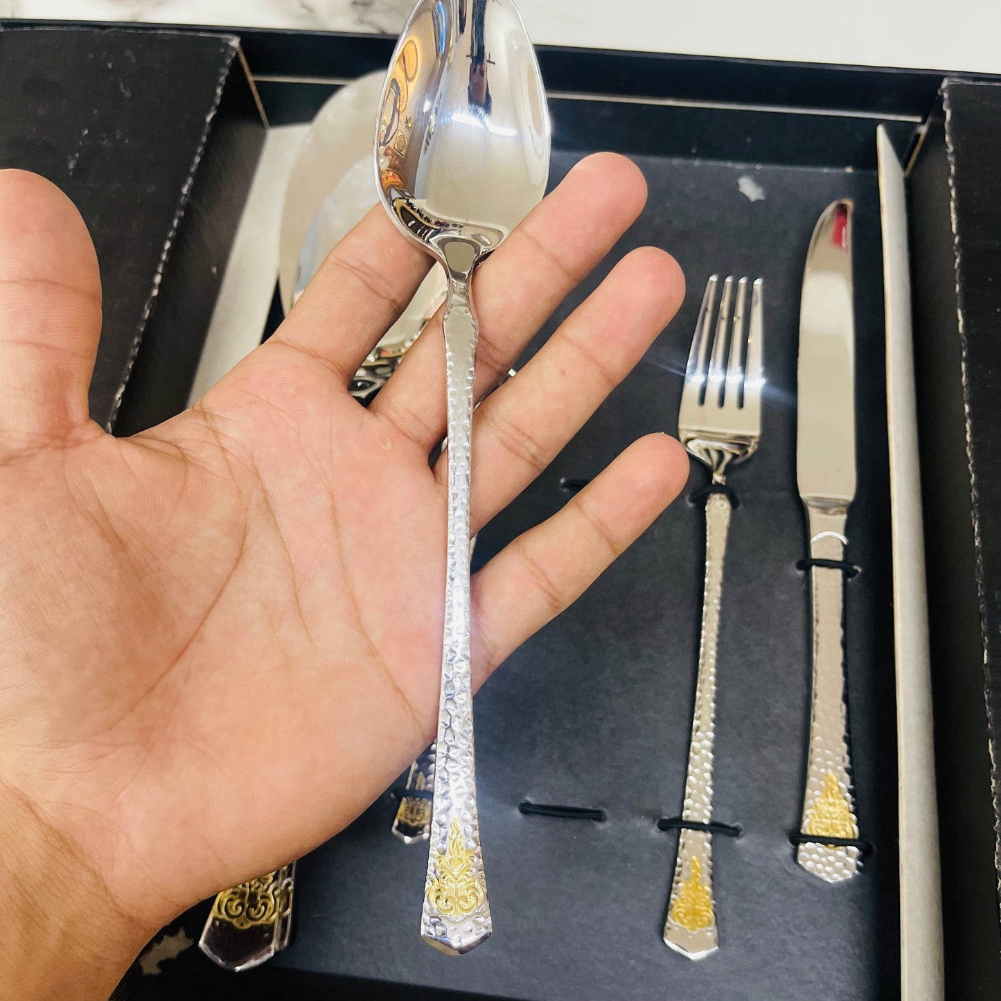 Ayd 36 Pcs Cutlery Set (silver&Golden)