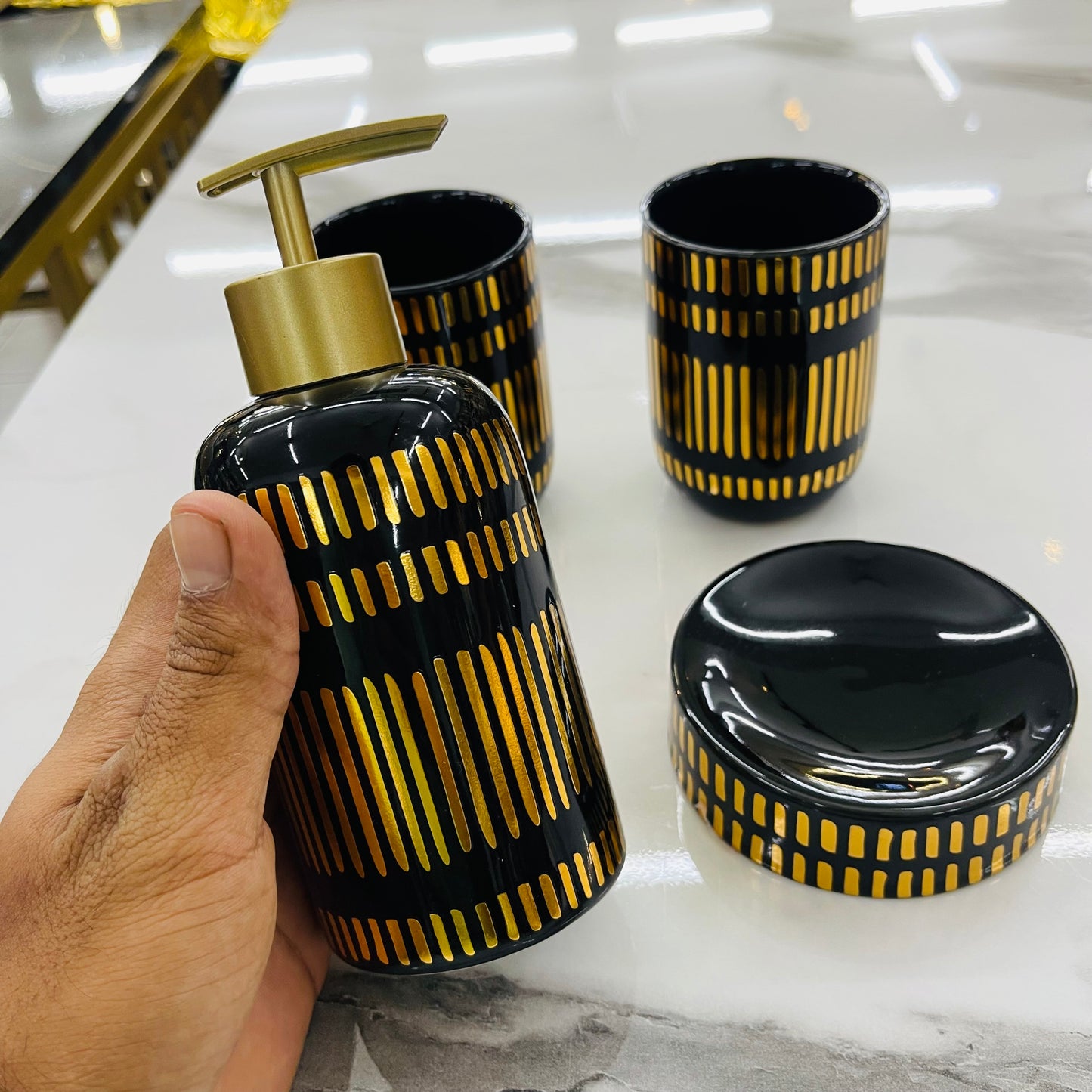 4pcs Ceramic Bath Set
