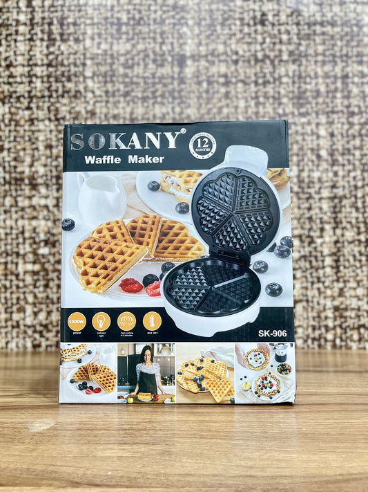 Sandwich Waffle Maker Non Stick Coating Surface Breakfast