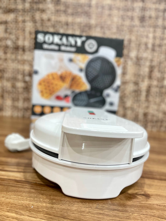 Sandwich Waffle Maker Non Stick Coating Surface Breakfast