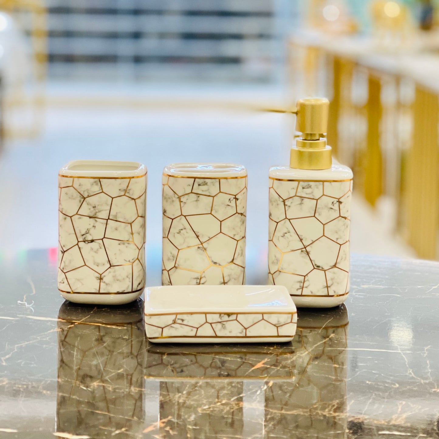4pcs Ceramic Bath Set