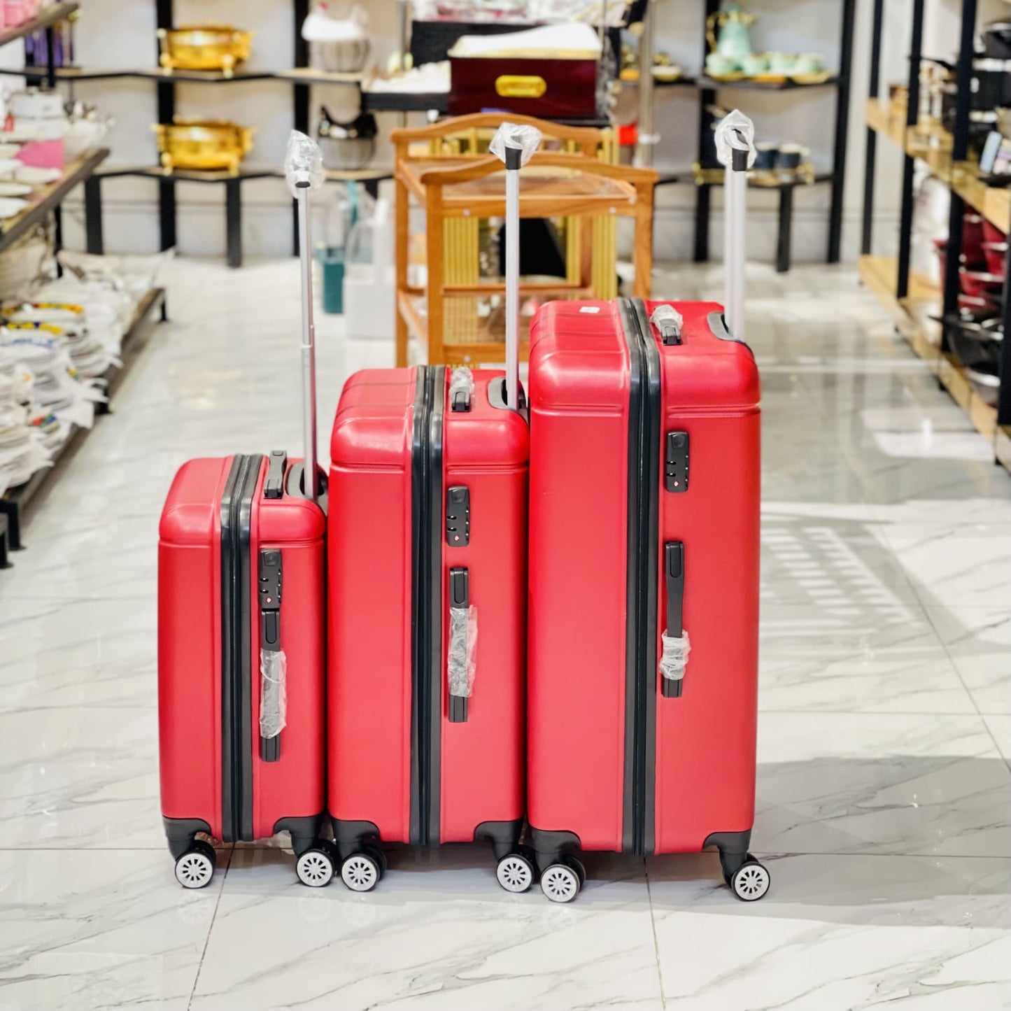 Luggage With 4 Spinner Wheels (3pcs)