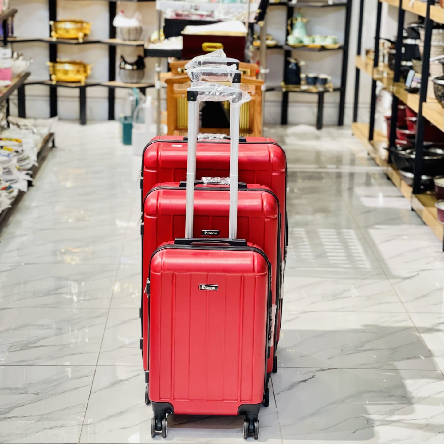 Luggage With 4 Spinner Wheels (3pcs)