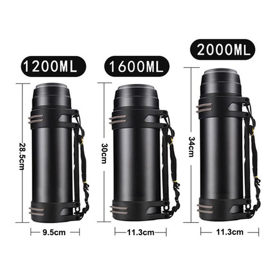 Large Capacity Stainless Steel Insulated Water Bottle 2.2 L