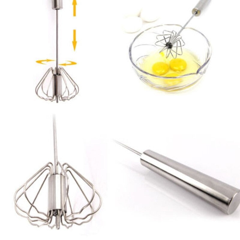 Stainless Steel Handle Egg Beater