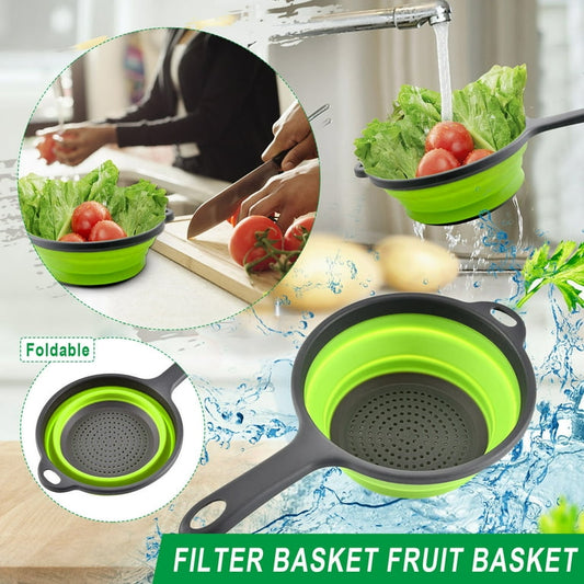 Silicone Foldable Fruit basket (Round)