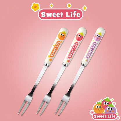 6 Pcs Sweet Life Fruit Fork