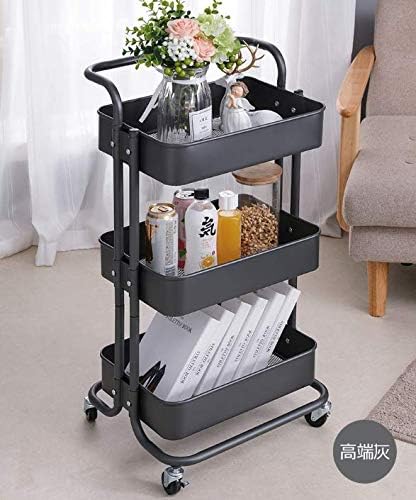 3-Tier Multifunction Metal Rolling Cart (trolley)