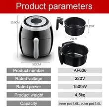 5.5L 1500W Air Fryer Large-Capacity