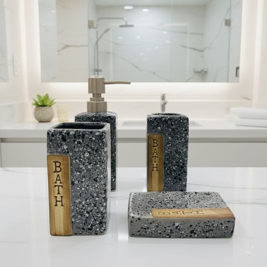 4pcs Ceramic Bath Set
