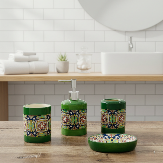 4pcs Ceramic Bath Set