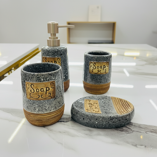 4pcs Ceramic Bath Set