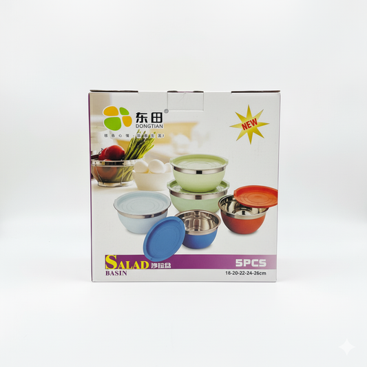 Stainless Steel Bowl Set (5pcs)