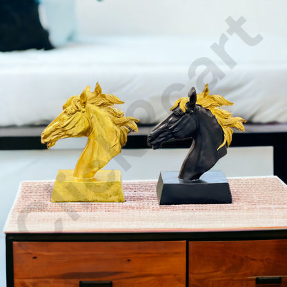 Resin Horse Head Statue