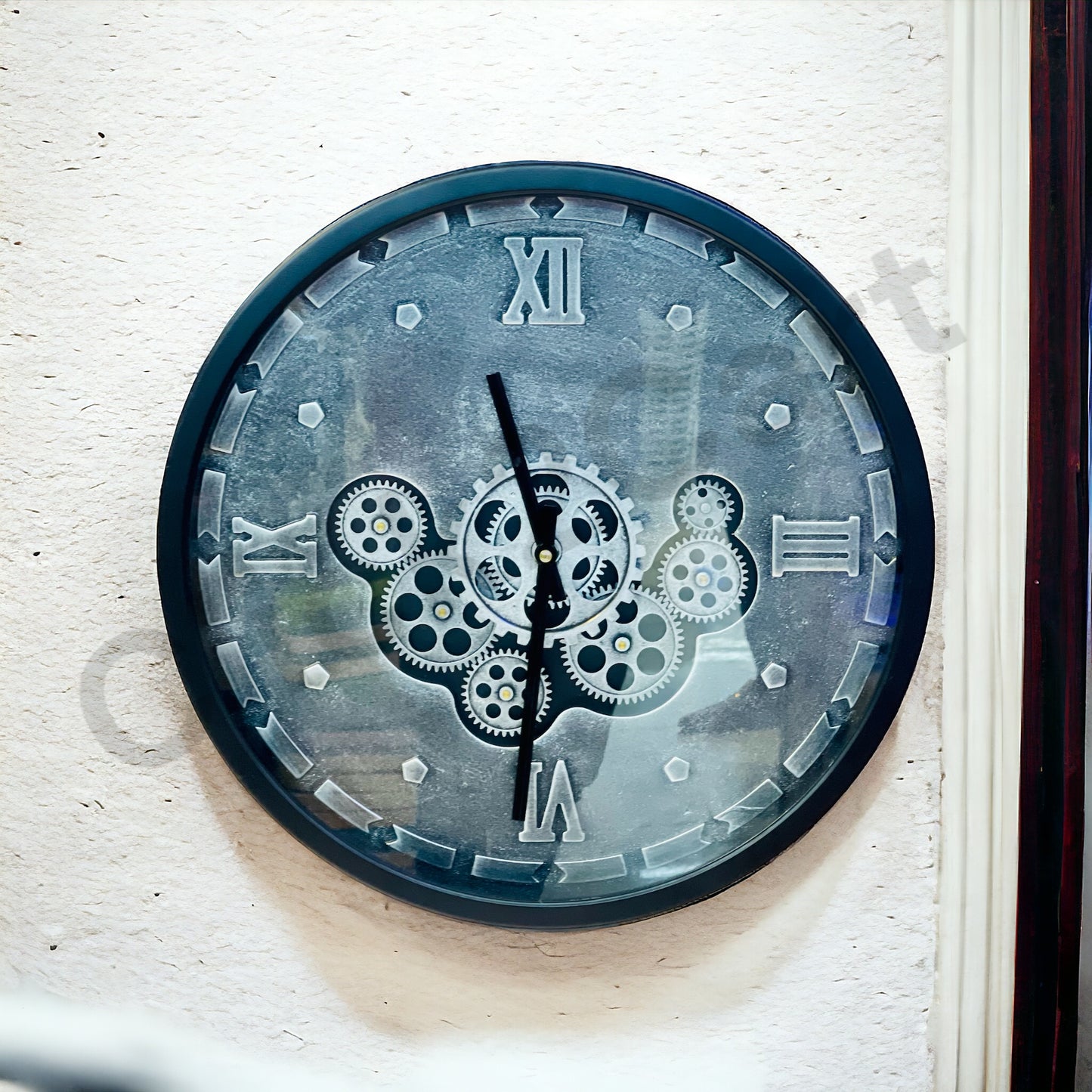 European Wall Clock Black