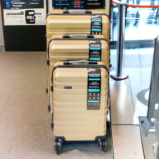 Luggage With 4 Spinner Wheels (3Pcs)