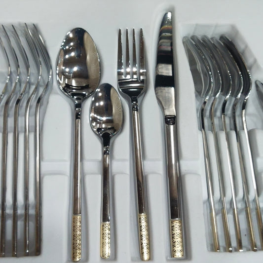 Ayd 24 Pcs Cutlery Set (Silver)