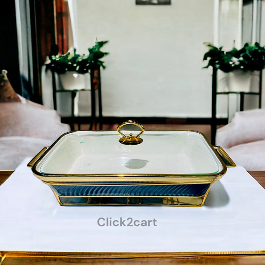 Rectangle Buffet With Gold Stand