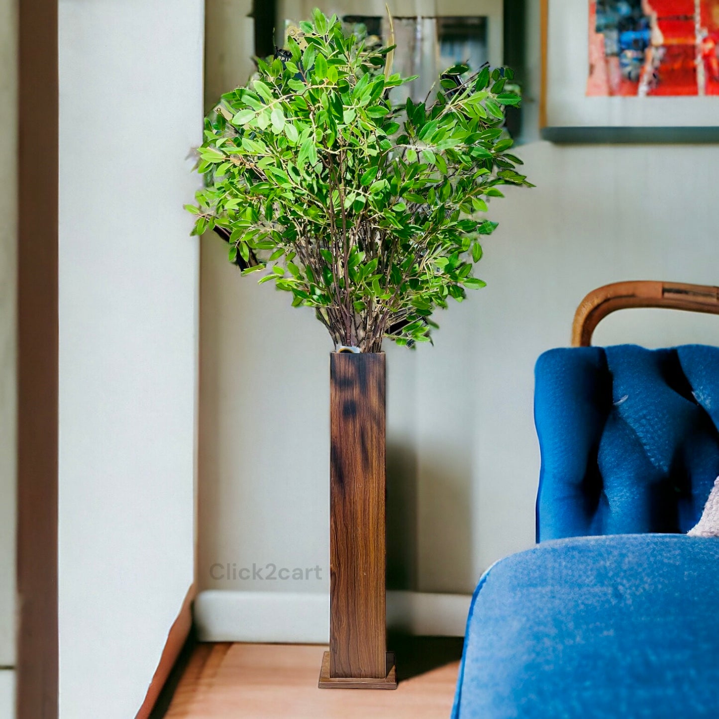 Wooden Flower Vase