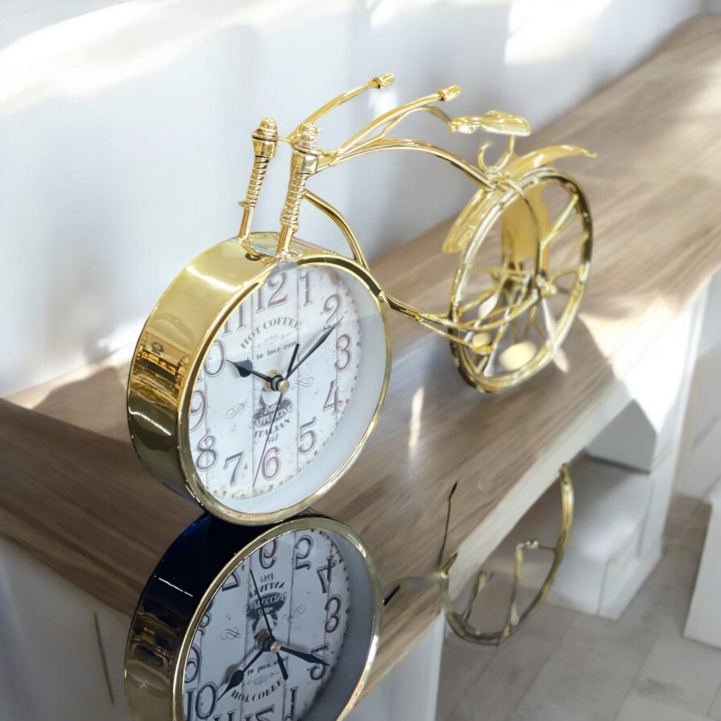 Metal Golden Cycle Clock