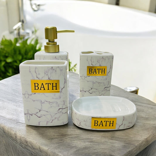 4pcs Ceramic Bath Set
