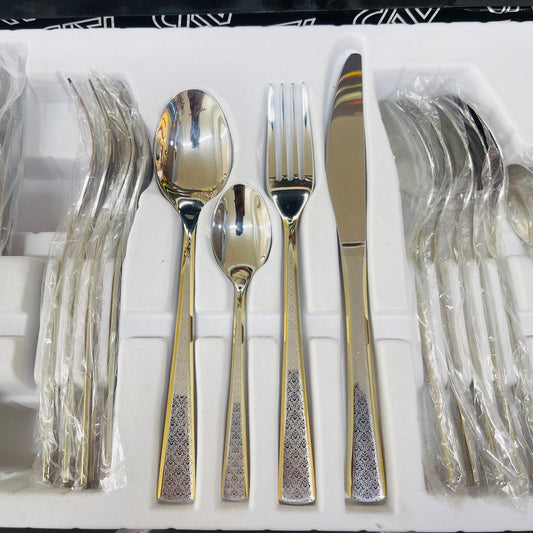 Ayd 24 Pcs Cutlery Set (Silver)
