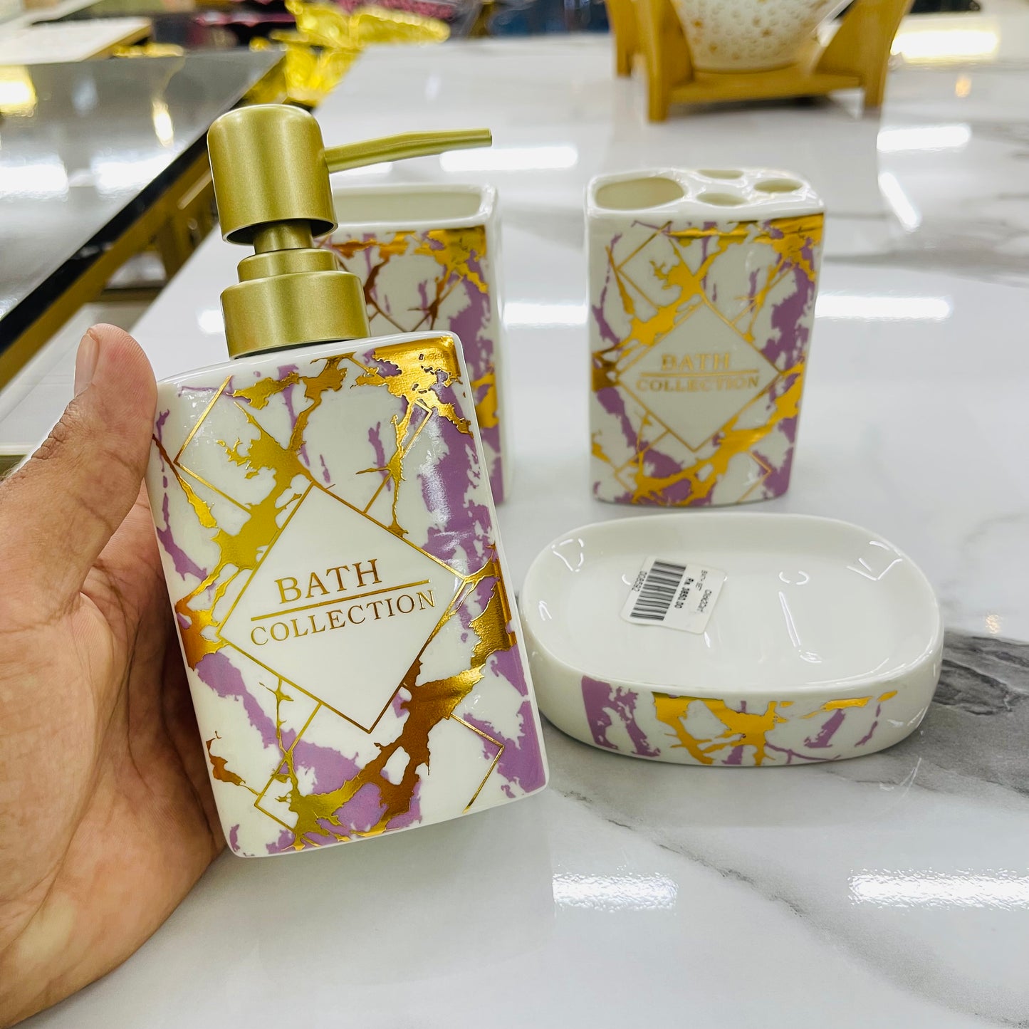 4pcs Ceramic Bath Set