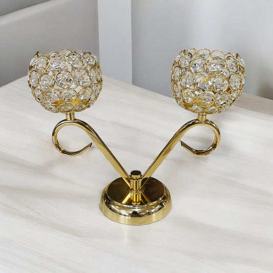 Metal Golden Candle Stand