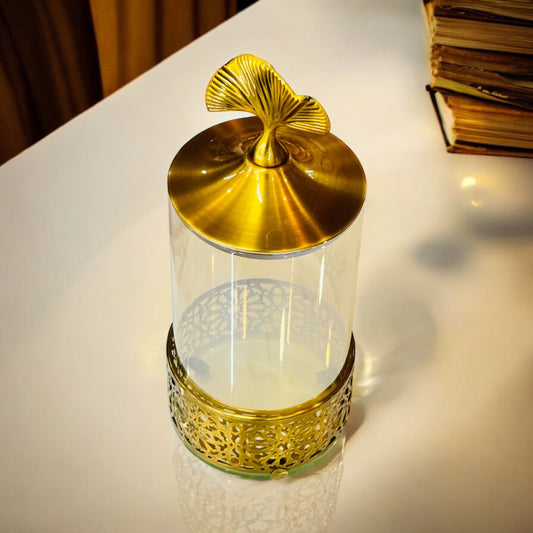 Metal Golden Candle Stand