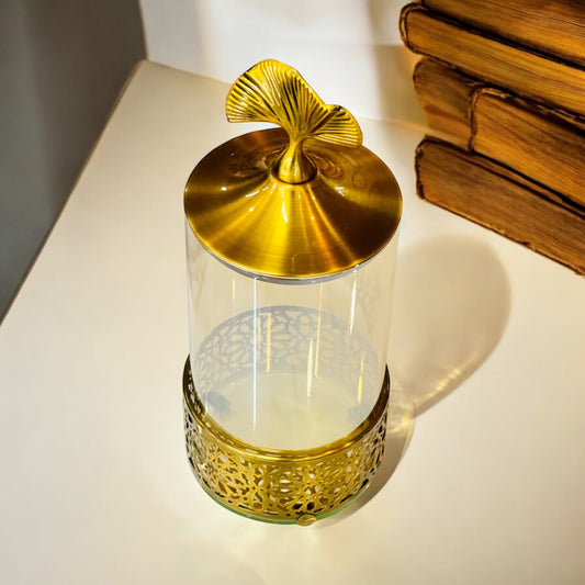 Metal Golden Candle Stand