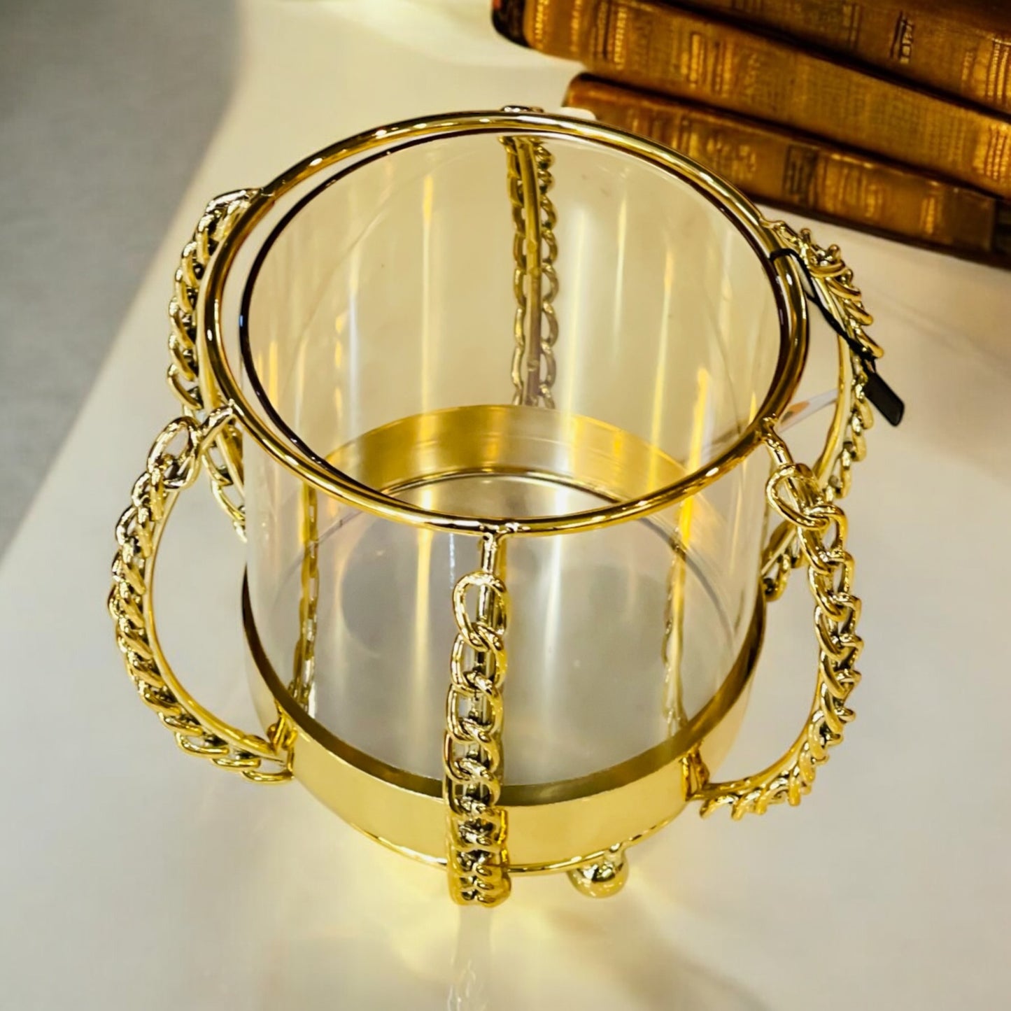 Metal Golden Candle Stand