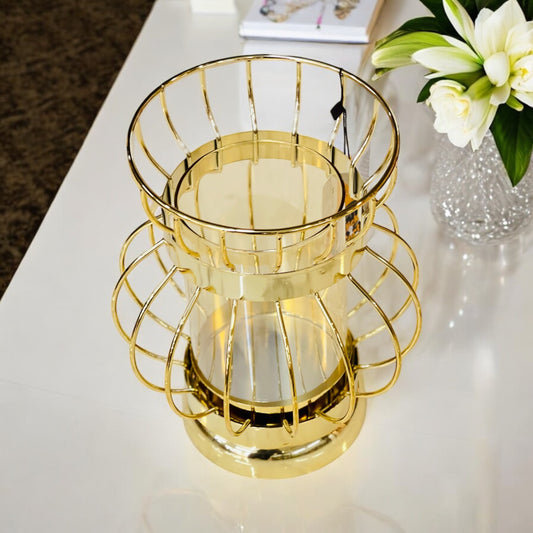 Metal Golden Candle Stand