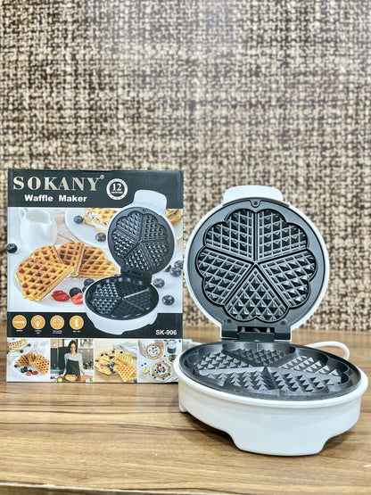 Sandwich Waffle Maker Non Stick Coating Surface Breakfast